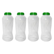 大慶PET產業 SH 燒酒密封蓋 綠色蓋 PET瓶, 4個, 3.6L