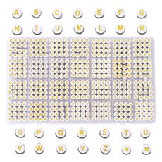 올이즈유 字母珠子串珠 DIY 1400p 套組, 1個, A05