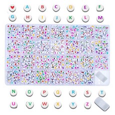 올이즈유 字母珠子串珠 DIY 1400p 套組, 1個, A06