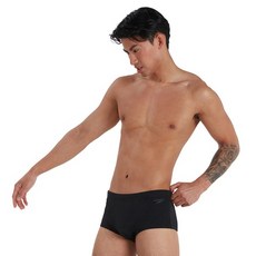 speedo 男士素色短版四角泳褲 17cm 8-135430001