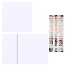 유니아트 스크랩북꾸미기 10p x 3개 + 스티커 세트 3인용, 혼합색상, 1세트, 10매