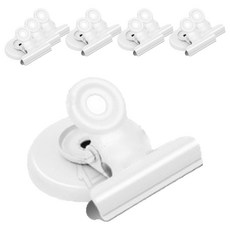 Mode Simple 備忘錄板冰箱磁鐵夾 白色, 10個, 1入, 單一尺寸