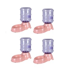 Truly House 3.8L寵物自動飲水器 貓咪/狗飲水機 4件組,粉色,大容量自動補水，寵物隨時暢飲, 1組