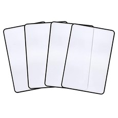 1991計畫 便攜式卡片型放大鏡 12 x 18 cm, 白色, 4個