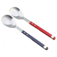 Bogen 方形Sollen餐具甜點匙2件組, 1套, 紅寶石紅, 藍寶石藍
