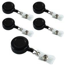 크블랑스 예쁜 릴홀더 목걸이줄 32 x 90 mm, 블랙, 5개