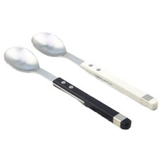 Bogen 方形Sollen餐具茶匙2件組, 1套, 黑色, 白色