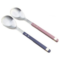 Bogen 方形Sollen餐具甜點匙2件組, 1套, 藕紫色, 藍寶石藍