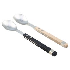 Bogen Solen方形餐具茶匙2件組, 1套, 黑色, 深米色