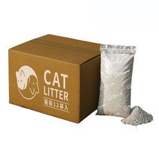 Nice u 毛樂趣 超凝結礦石貓砂 無香 12包 天然礦石材質 快速吸收水分, 1.45kg