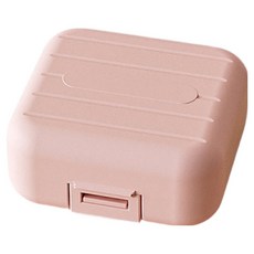 Luneon 簡潔便攜式藥盒 粉紅色 S, 1個