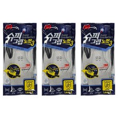 쓰리엠 슈퍼그립 NoCut 3 장갑, 회색, 3개