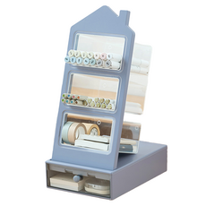 루시마켓 데일리 데스크 오거나이저 + 서랍 세트 165 x 230 x 370 mm, 블루, 1개