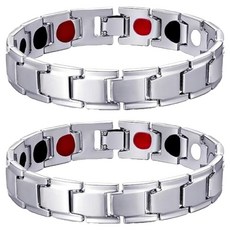 FOTEN KIT 最棒的銀色圓點手鍊 22 x 1.2 cm, 2個