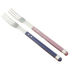 Bogen Solen 方形餐具晚餐叉2件組, 藕荷色, 藍寶石藍, 1套