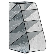 루시마켓 아크릴 데스크 오거나이저 S 87 x 147 x 203 mm, 그레이, 1개
