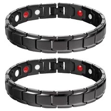 Potenkit 頂級手鍊 黑色圓點 22 x 1.2 cm, 2個