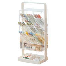 루시마켓 심플 데스크 오거나이저 160 x 125 x 365 mm, 투명, 1개