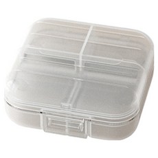 Luneon 簡潔便攜式藥盒 透明色 S, 1個