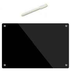 Leotoo 壓克力備忘板 黑色 + 白板筆套組, 壓克力