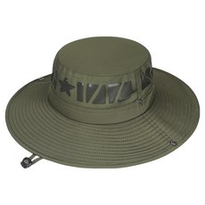아티렐 통기성 심플 둥근챙 야외 등산 낚시 모자, 아미그린
