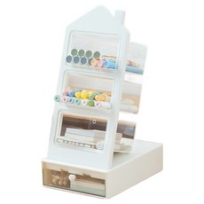 Lucy Market 日常書桌收納架 + 抽屜套組 165 x 230 x 370 mm, 1個, 白色