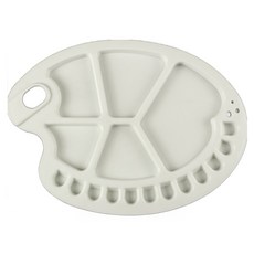 哈太斯莫 簡潔俐落水彩調色盤 大號調色盤 34.5 x 25 cm, 1個, 17格