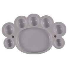 Hataesmall 乾淨簡約水彩調色盤 白色 Ankle 調色盤 16.5 x 10.5 cm, 8格, 1個