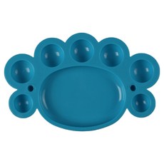 Hataesmall 簡潔水彩調色盤 藍色腳踝調色盤 16.5 x 10.5 cm, 8格, 1個