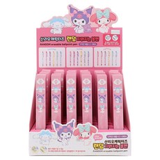 三麗鷗角色隨機可擦式原子筆, 36個, 混合顏色