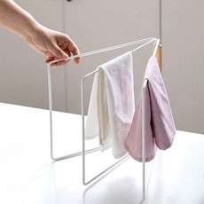 AHOYE 日式三摺抹布架, 1個, 白色