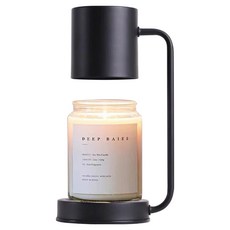 AHOYE 香氛蠟燭融蠟燈/小夜燈/香氛燈/薰香燈, 黑色