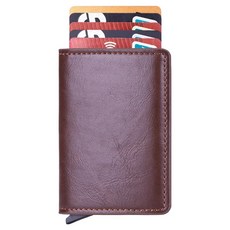 에이로크 명함집 명함첩 9.7 x 6.7 x 1.7 cm, 스킨브라운, 1단