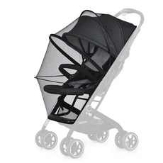 AHOYE 全罩摺疊嬰兒車蚊帳, 黑色, 1個