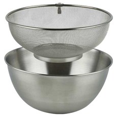 interCOOK 不鏽鋼套組, 1套, 攪拌碗 + 濾網
