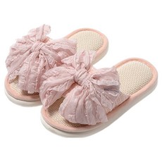 EVER HOUSE 可愛蝴蝶結氣墊室內拖鞋, 1個, 粉紅色