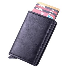 에이로크 명함집 명함첩 9.7 x 6.7 x 1.7 cm, 오일블랙, 1단