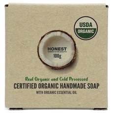 어니스트 엑스트라버진 코코넛 수제 비누 에센셜오일, 100g, 1개