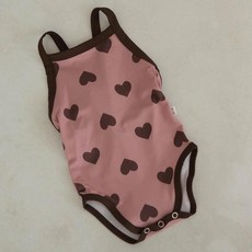 PEEKABOO 女童巧克力連身泳裝