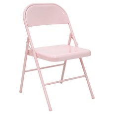 허쉬 다용도 폴딩 접이식 의자 465 x 475 x 765 mm, 핑크, 1개