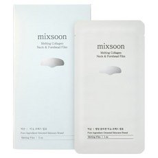 mixsoon 融化膠原蛋白頸部與額頭貼膜, 1個, 5入