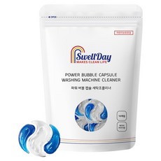 SwellDay 強力泡泡膠囊洗衣槽清潔劑 10入, 1個, 110g