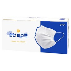 고르고 순한 숨쉬기편한 일회용 덴탈 컬러 마스크 성인용, 50개입, 1개, 화이트