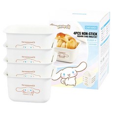 CHEFMADE 學廚 三麗鷗大耳狗喜拿方形瑪芬模具, 4個