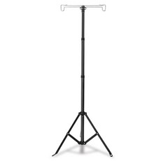 로티캠프 4단 캠핑 랜턴거치 스탠드, 블랙, 1개