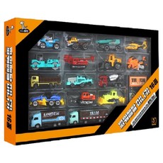 KIDS Pangpang Power Metal建築工程車迷你車 16種組, 1套, 混合顏色