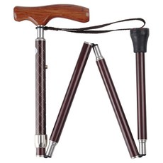 시나노 케인 카이노스 쿨 접이식 지팡이 KCOBR5462, 브라운, 1개