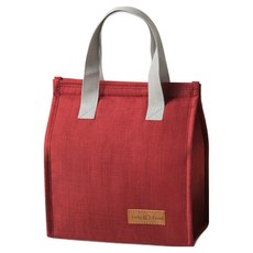 強勢姐姐時尚便當保溫保冷袋, 勃根地酒紅色