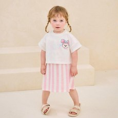 milkmile 女童透氣迪士尼米妮蓬鬆連身裙套裝