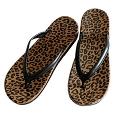 피어니스트 레오파드 패션 비치 쪼리